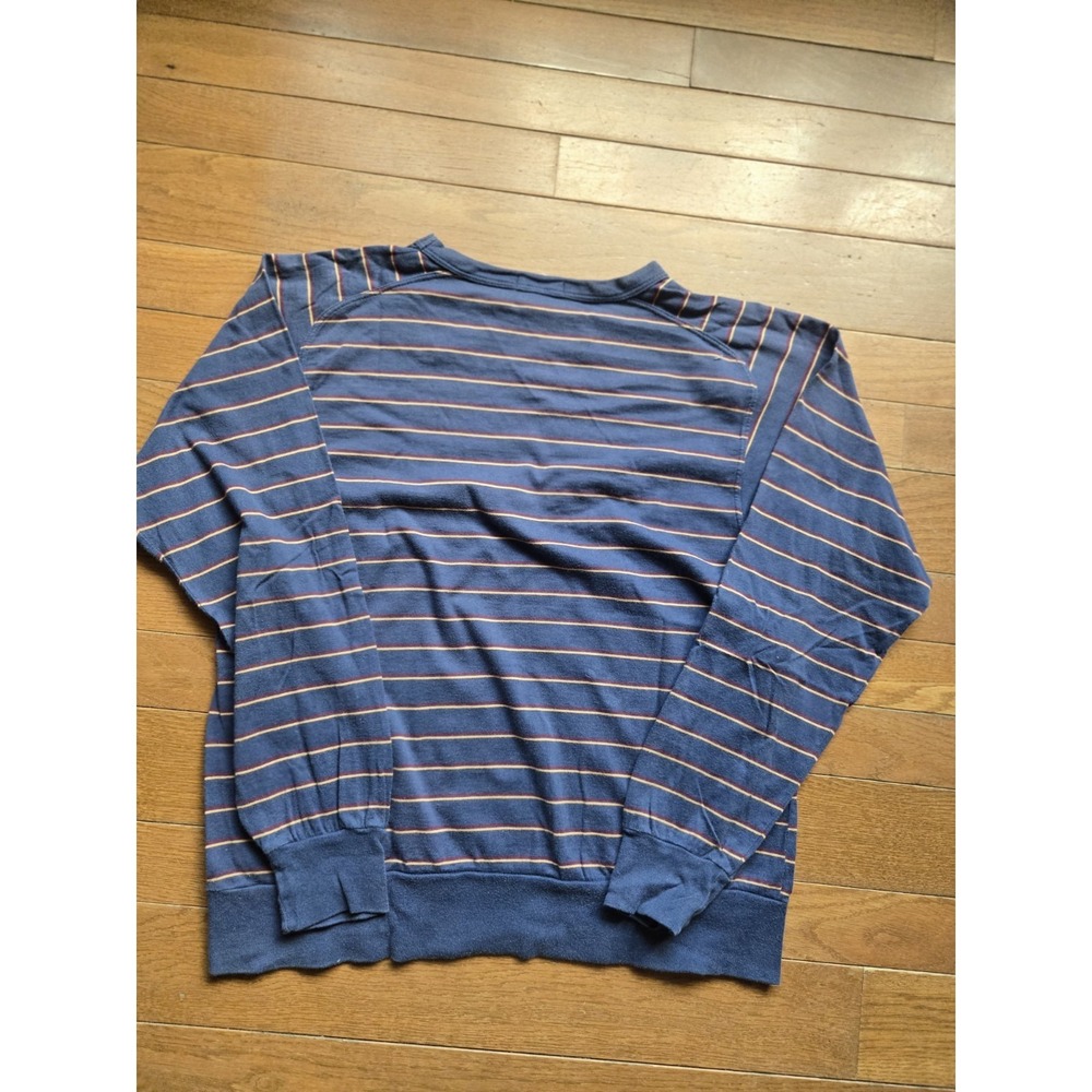 VTG 80s Dior Striped Shirt Large Actifs Long Sleeve Made In Japan Sportswear - Picture 6 of 9